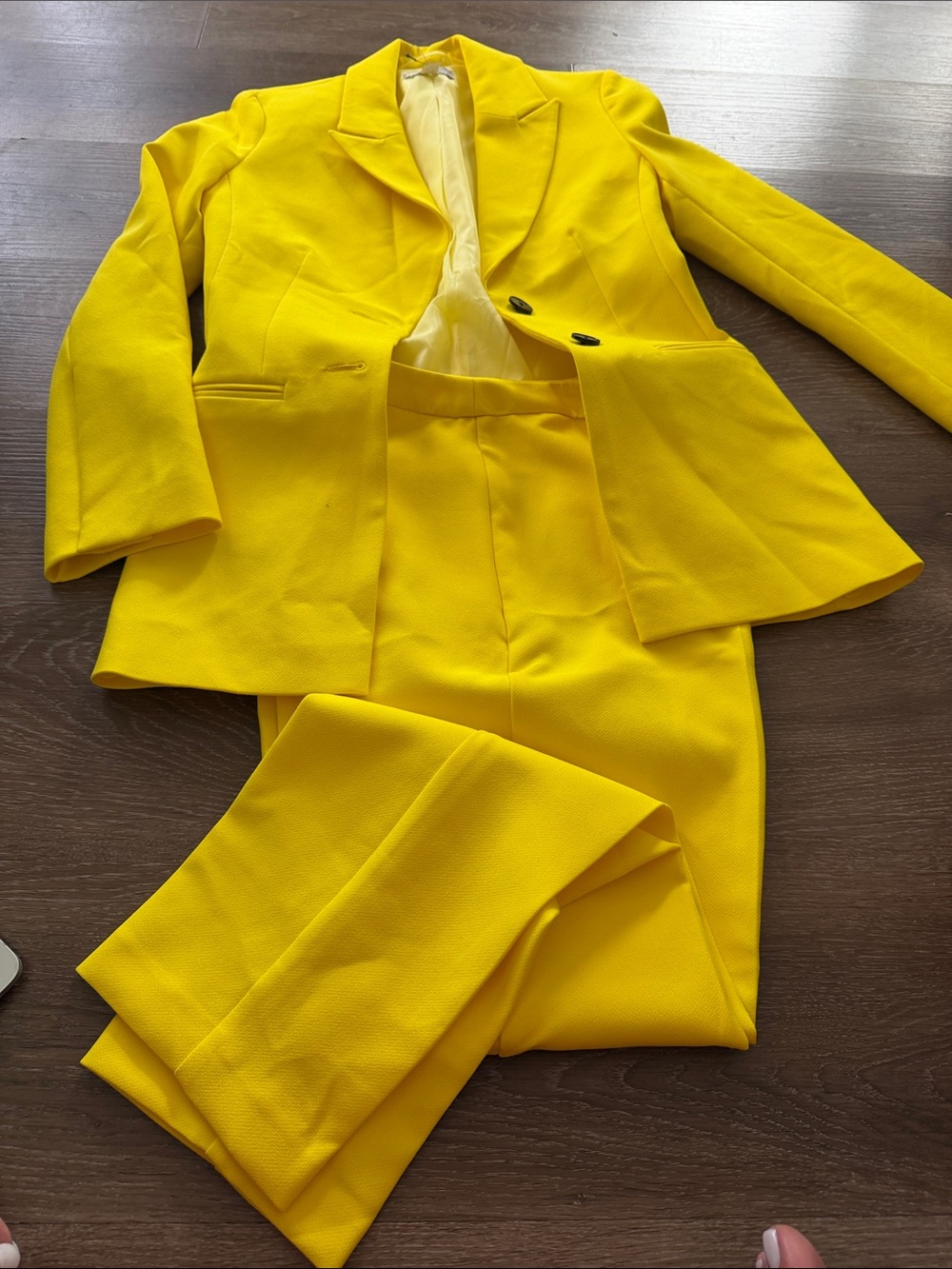 ASOS Bright Yellow Tailored Blazer and Trousers